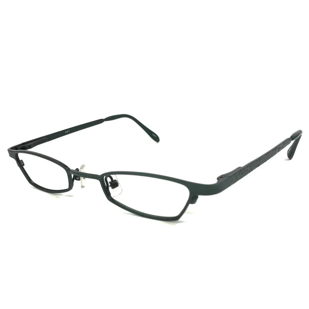ogi Petite Eyeglasses Frames 2146 COL. 563 Dark Green Rectangle 40-21-135